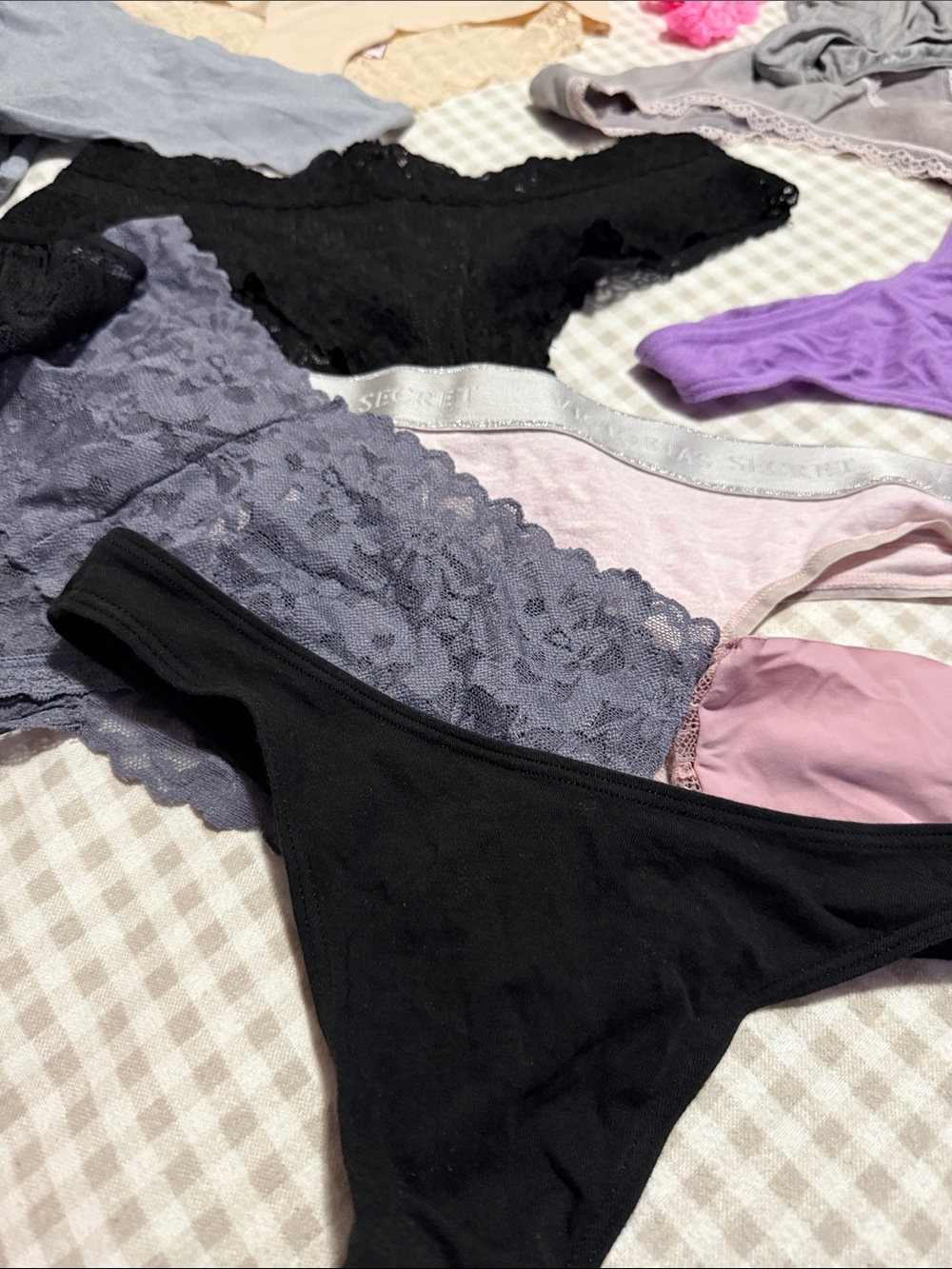 Victoria's Secret Black Lace Trim Panties
